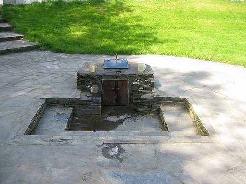 Holy Well protected by doors
