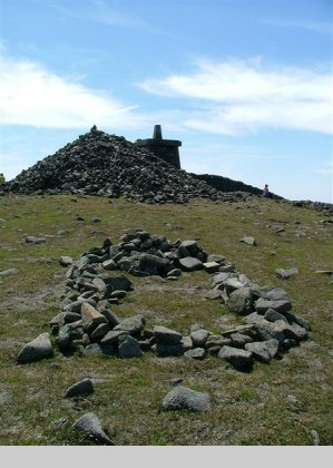 Site of cell on top of Slieve Donard