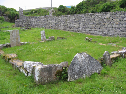 St Brecan's Cross Slab and Grave