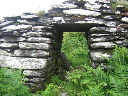 Hut entrance