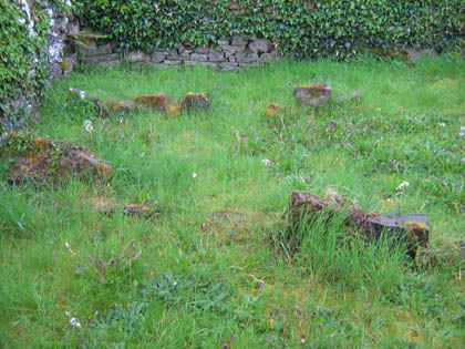 old graves in separated area